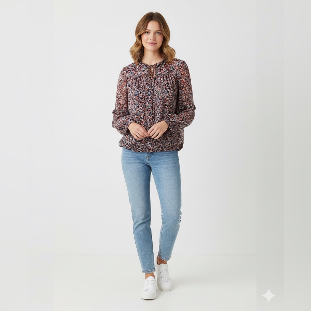 Eden & Olivia Multicolor Floral Blouse